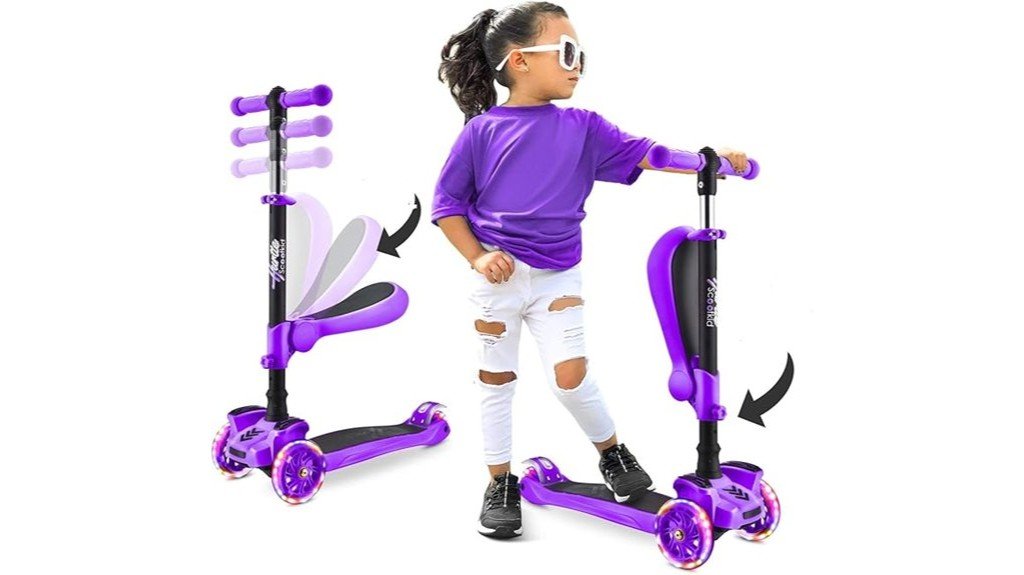 kids fun 3 wheeled scooter